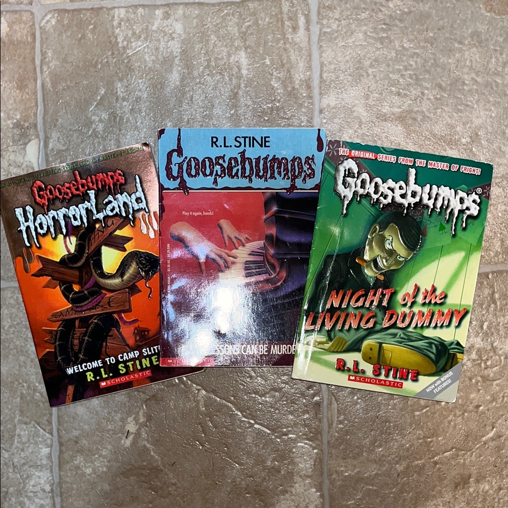 Goosebumps lot of 3 books